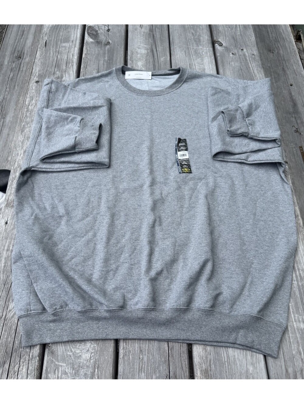 Athletic Works Fleece Crew Sweatshirt Gray 3XL Men’s Pullover